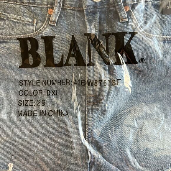 NWT BLANK NYC Women’s Cut Off Cruise Control Blue Jean Shorts - Size 29 - Picture 9 of 9